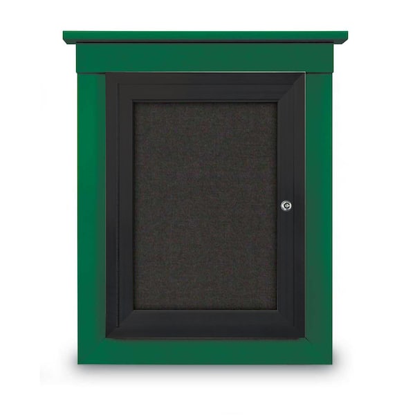 United Visual Products 60"x36" 2-Door Enclosed Letterboard, Burgundy Vinyl/Lt Oak UV2625O-LTOAK-BURGUNVL - main